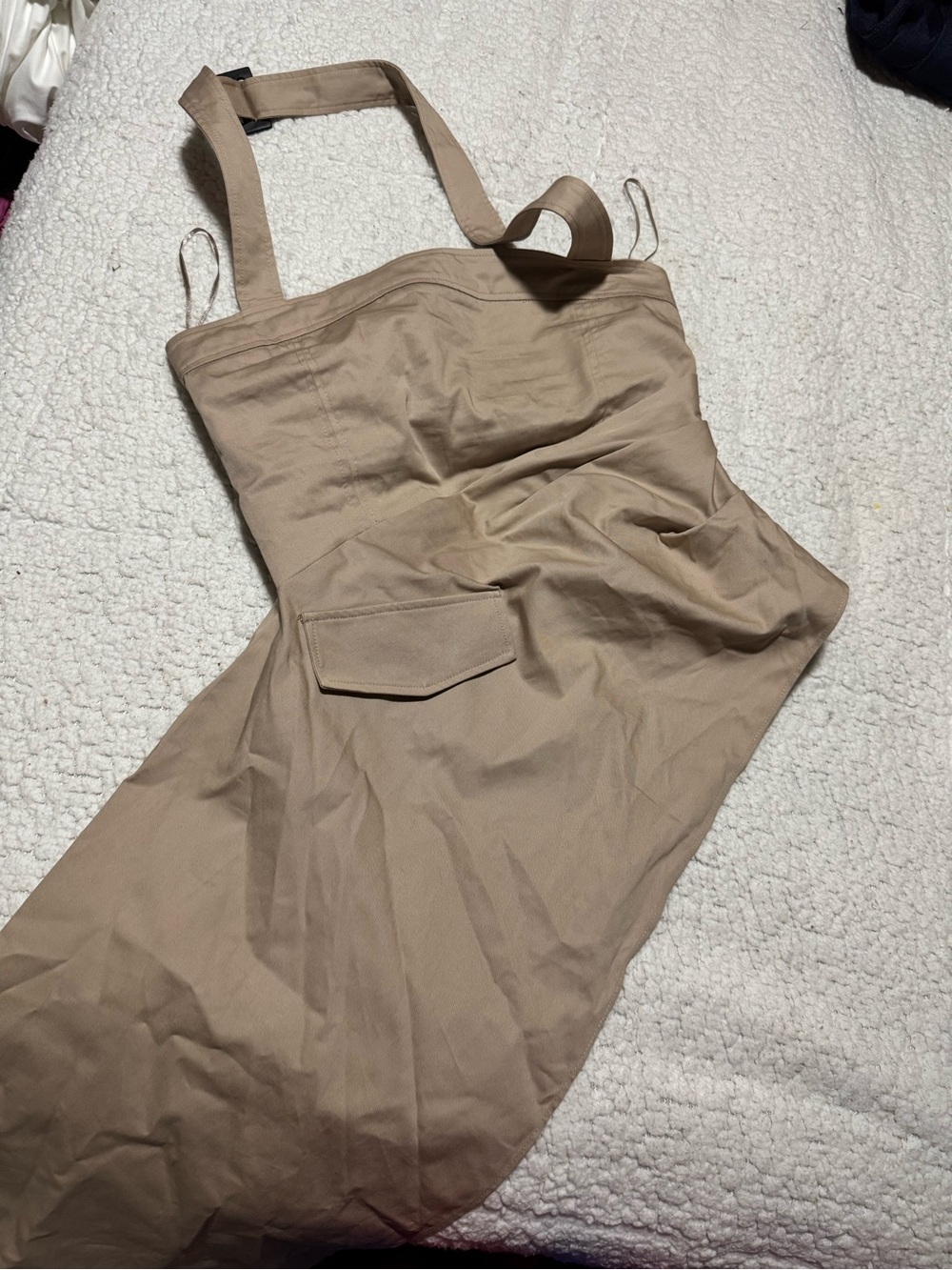 Zara Khaki Asymmetrical Top